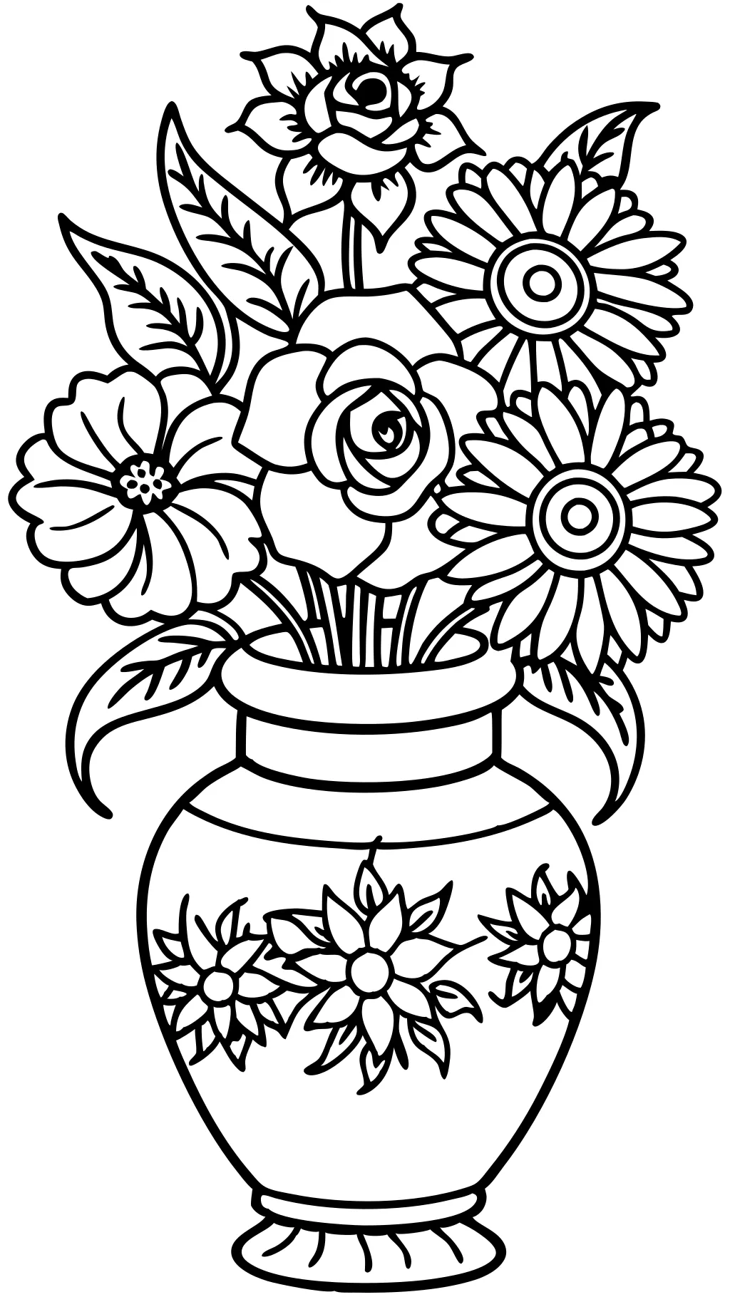 coloriage vase